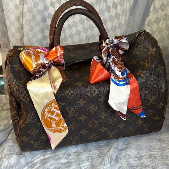 Louis Vuitton Satchel Bag Speedy 30 Monogram LV Handbag Vintage Auth. - Picture 3 of 17